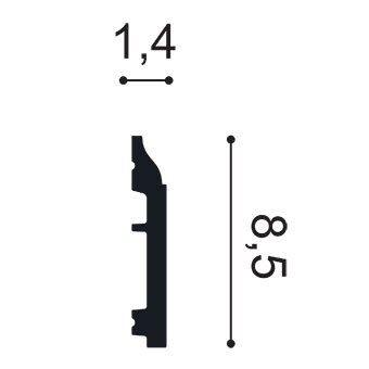 Полиуретановый плинтус SX172F